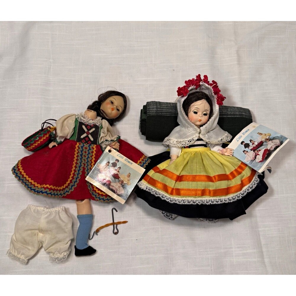 2 Madame Alexander Dolls Greece & Czechoslovakia Parts Repair Restring Project